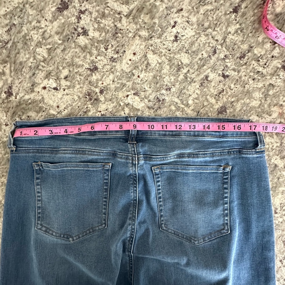 Baccini jeans Rare Find! Plus SZ 14 Blue Denim Wide Leg Vintage - Picture 10 of 11